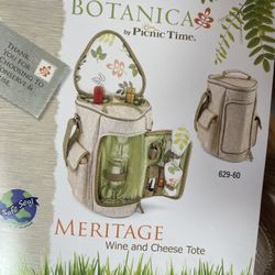 Wine And Cheese Tote Brand New 