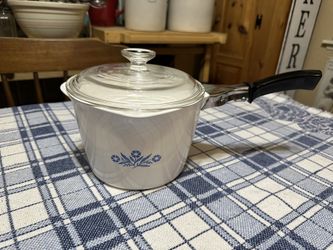 Corning Ware Blue Cornflower 2 Quart Saucemaker Complete 