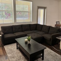 Dark Gray Sectional Couch