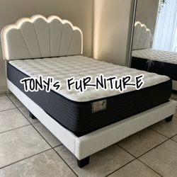 New Queen Bed Frame With Mattress 