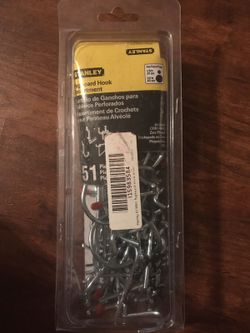 Stanley pegboard hook assortment (brand new)