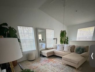 Elegant Beige Sectional Sofa with Double Chaise – Willa Arlo™ Interiors 106”