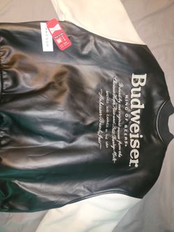 PacSun x Budweiser Faux Leather Varsity Jacket