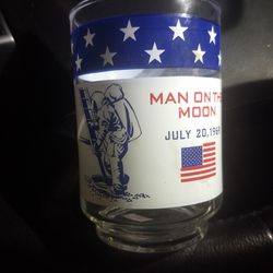 Vintage Glass 7/20/1969 Man On The Moon