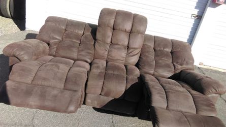 New Lazy Boy Dual Reclining Sofa
