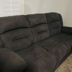 Upholstered 3 Piece (5 seater) Recliner Sofa Set