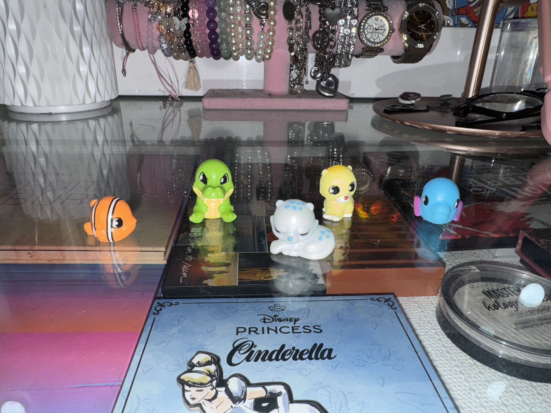 Squinkies - Do Drops - Spotty Dottie blue, Moose Shopkins mini clownfish orange and Whale