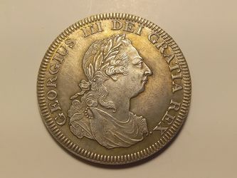 1808 Ireland Retro Crown Pewter George III Hibernia Modern Restrike Coin / Token