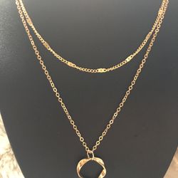 $12 New Double Strand Necklace And Earrings Set Handcrafted 