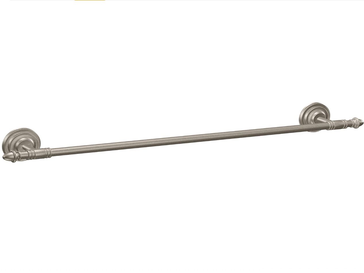 Moen DN4124BN Stockton 24-Inch Towel Bar, Brushed Nickel- Limited Lifetime Warranty
