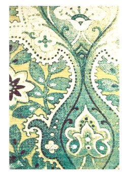 AREA RUG TEAL GREEN 8x5 $59