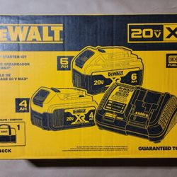 DEWALT
20V MAX XR Premium Lithium-Ion 6.0Ah and 4.0Ah Starter Kit
