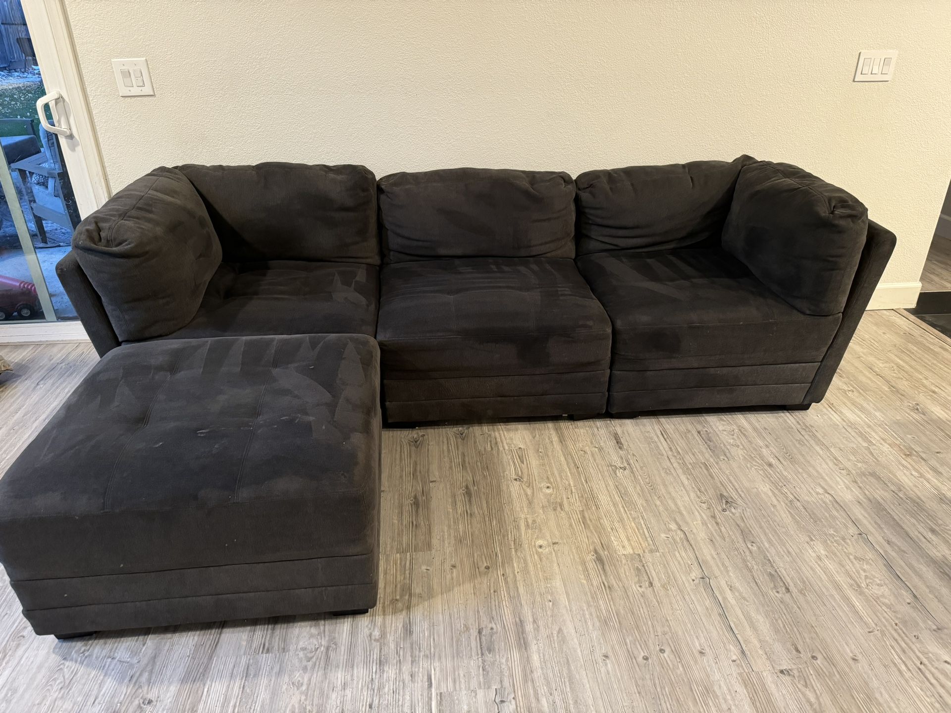 Sectional Couch Dark Grey