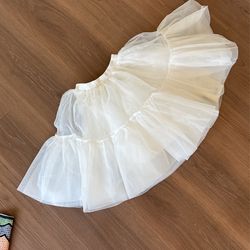 Teenage Skirt White Lace