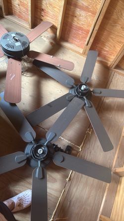 4 - new ceiling fans with lights