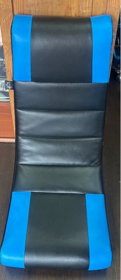 Black and Blue Gaming Floor Chair