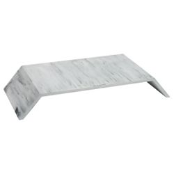 Mind Reader Marbella Collection MONUMENT Monitor Stand Office Resin White MARBLE  Sit Comfortably with a Monitor Stand Fitting most flat-screen monito