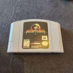 Mortal Kombat 4 Nintendo 64 Game Cartridge