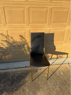 Black & Gold Accent Chair/Dining Chair
