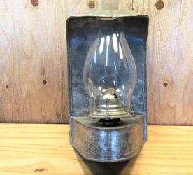 Vintage Union Pacific Railroad Hooded Kerosene Wall Sconce Lamp