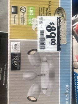 3-Light LED Directional Ceiling Light