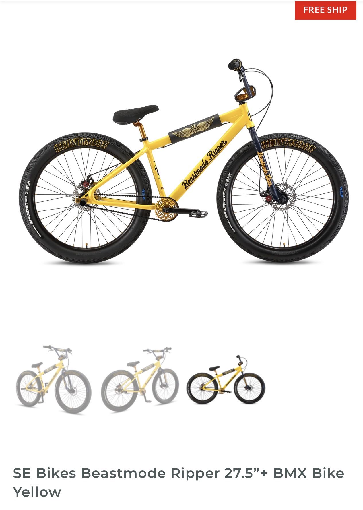 SE Bikes Beastmode Ripper 27.5”+ BMX Bike