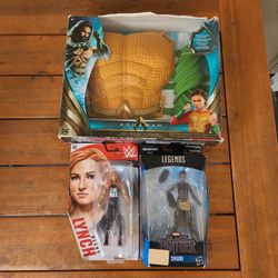 3pk Aquaman wrestling Becky lynch black panther