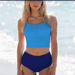 Retro Bikini Set with High