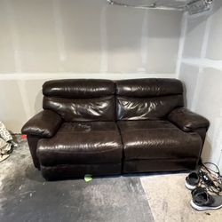 Free Leather Loveseat!