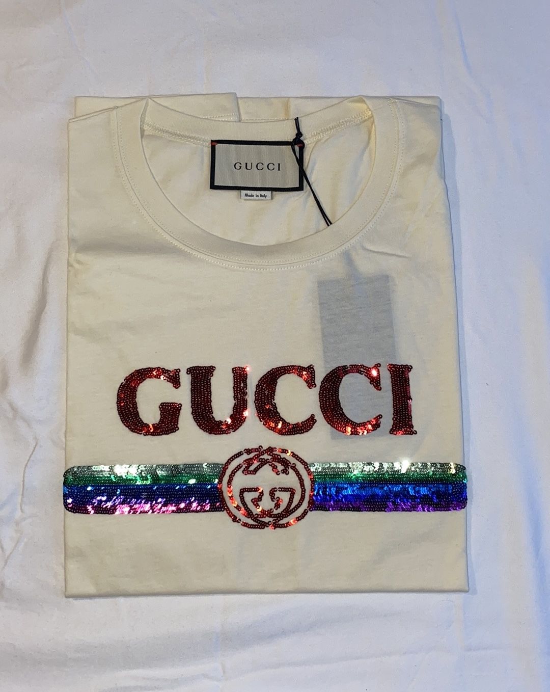 Authentic Gucci Sequin T-Shirt