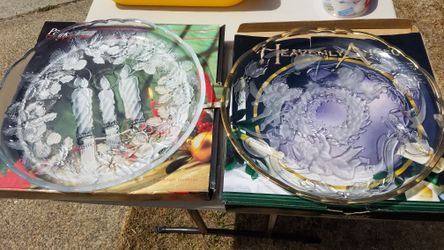 XL Beautiful Christmas Serving Platters in boxes