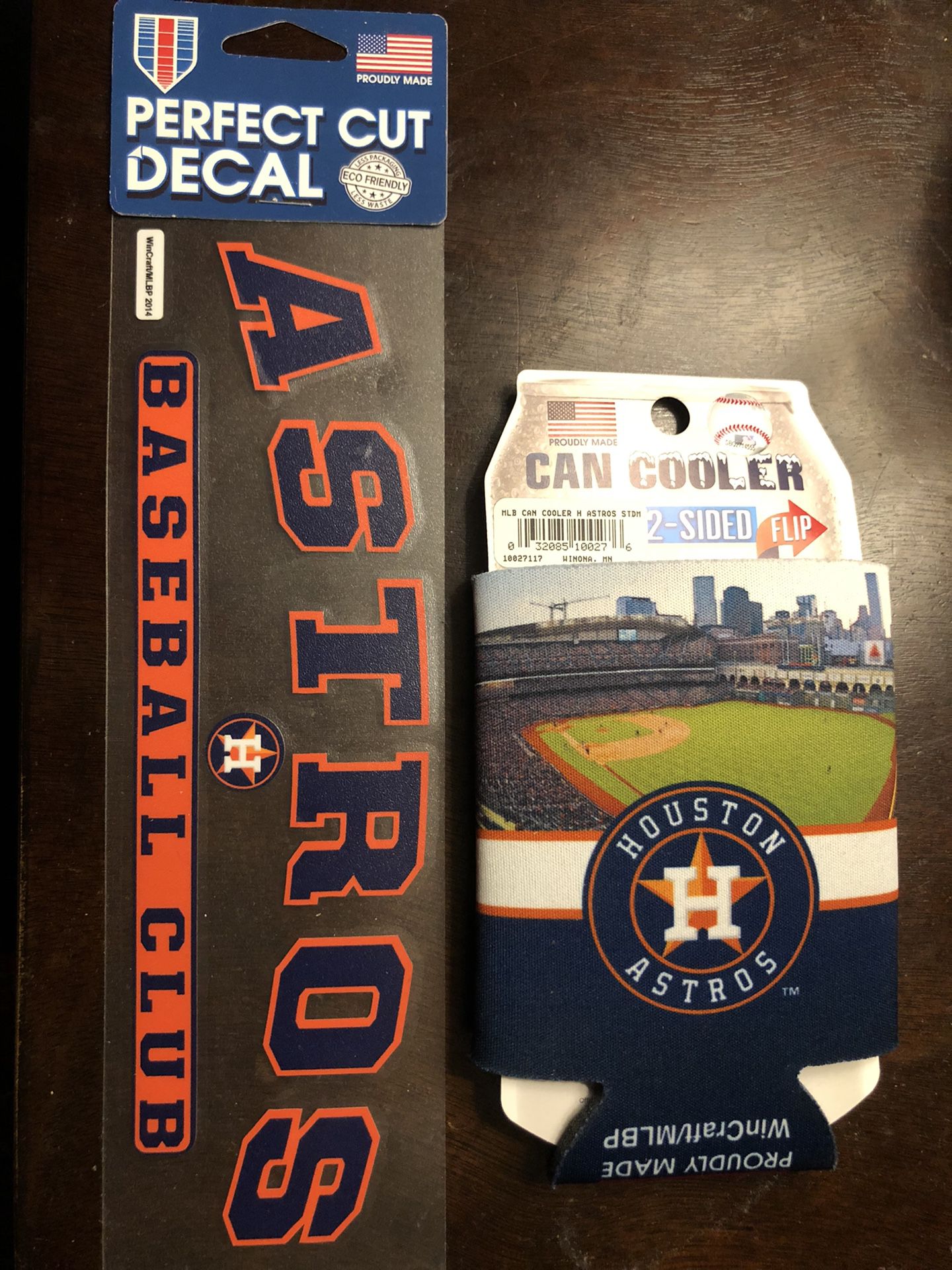 Wincraft/MLB Houston Astros Can Cooler and Decal Sticker