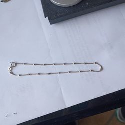 925 Italian Beaded With Silver Balls Bracelet 8.5"