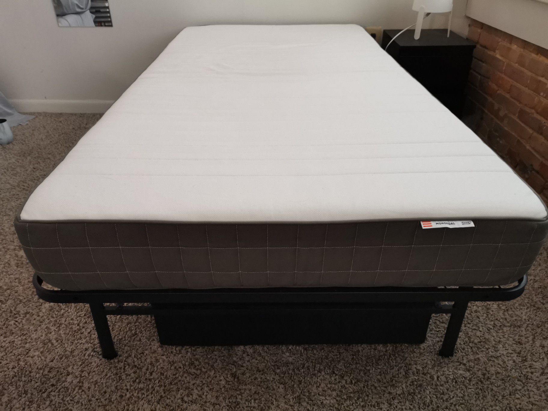 Ikea mattress，Amazon bed frame