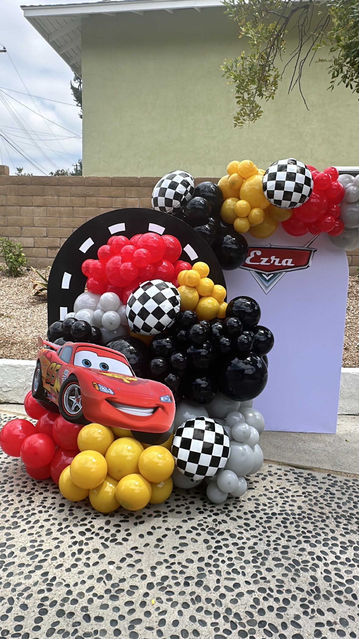 Cars Balloon garland
