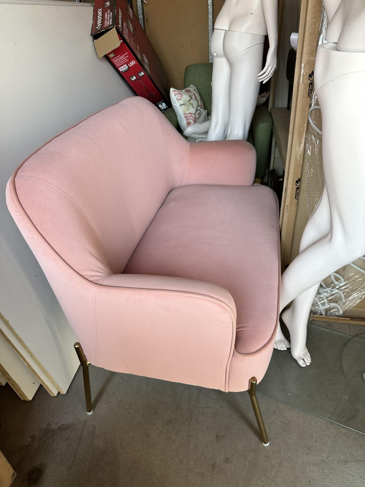 Darling Pink Loveseat/ Settee
