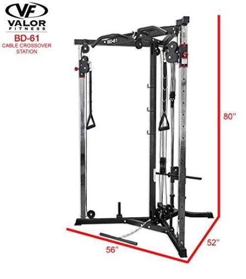 Valor Fitness BD-61 Cable Crossover Exercise Station