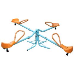 Kids Swivel Spinning Seesaw Sit & Spin Teeter Totter Playground