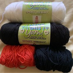 4 Yarn Lot I Love this Yarn Sportweight crochet knit