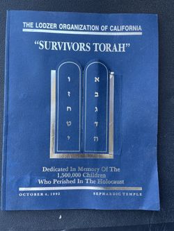 Dedicated to the memory of 1,500,000 children who perished in the Holocaust.  HISTORICAL BOOK BEST OFFER ACCEPTED