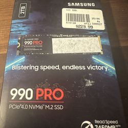Samsung 990 pro 2TB NVME m.2 SSD