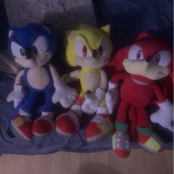 Sonic Plushy Backpacks 