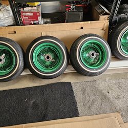 13x7 Wires  Green And Chrome