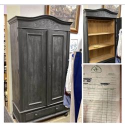 Dark Grey Armoire