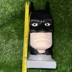 Batman Piggy Bank Ceramic No Bottom Plug DC Comics