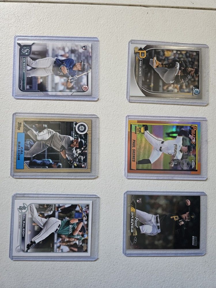 Cal Raleigh & Paul Skenes Baseball Cards,New Products : American Fashion Style Bags On Sale