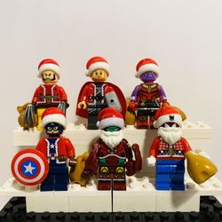 Santa Avengers Minifigures| New Custom Compatible LEGO Toys