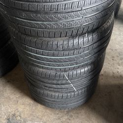 245-40-18 Used Pireli Tire Set