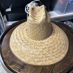 Wide Brim Straw Hat – Natural Woven Sun Hat (Great for Yard, Beach, or Work) 