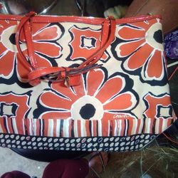 Coach Poppy Flower Totebag